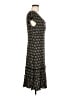 Max Studio 100% Polyester Print Black Casual Dress Size M (estimated) - photo 4