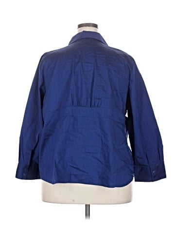 Liz & Me 3/4 Sleeve Button-Down Shirt (view 2)