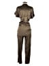 Splendid 100% Viscose Metallic Brown Jumpsuit Size S - photo 2