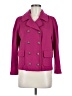 St. John Purple Wool Coat Size 8 - photo 1