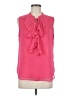 Tommy Hilfiger 100% Polyester Pink Sleeveless Blouse Size M - photo 1