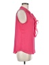 Tommy Hilfiger 100% Polyester Pink Sleeveless Blouse Size M - photo 4