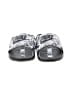 Nike Floral Silver Black Flats Size 6 - photo 2