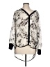 Bar III 100% Polyester Floral Ivory Long Sleeve Blouse Size L - photo 1