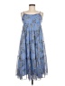 Aqua 100% Polyester Blue Casual Dress Size M - photo 1