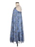 Aqua 100% Polyester Blue Casual Dress Size M - photo 5