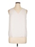 Nine West 100% Polyester Ivory Sleeveless Blouse Size XL (petite) - photo 1