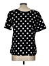 Unbranded 100% Polyester Polka Dots Black Short Sleeve Blouse Size L - photo 2