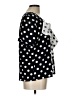 Unbranded 100% Polyester Polka Dots Black Short Sleeve Blouse Size L - photo 4