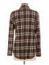 Just Polly Plaid Brown Long Sleeve Blouse Size M - photo 2