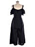 Lily Rain 100% Polyester Stripes Black Jumpsuit Size L - photo 2