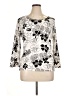 Pierri Floral Silver Pullover Sweater Size XL - photo 1