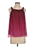 Trulli 100% Polyester Burgundy Sleeveless Blouse Size S - photo 1