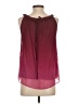 Trulli 100% Polyester Burgundy Sleeveless Blouse Size S - photo 2