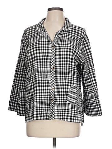 Habitat 3/4 Sleeve Button-Down Shirt (view 1)