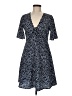 Influence 100% Polyester Polka Dots Blue Casual Dress Size 8 - photo 1