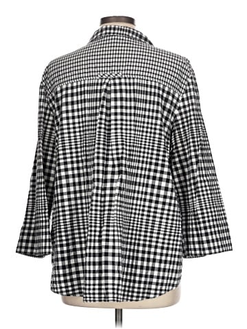 Habitat 3/4 Sleeve Button-Down Shirt (view 2)