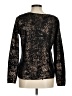 Sparkle & Fade Metallic Black Pullover Sweater Size M - photo 2