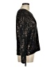 Sparkle & Fade Metallic Black Pullover Sweater Size M - photo 4