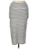 Popular Basics Stripes Ivory Casual Skirt Size L - photo 1