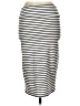 Popular Basics Stripes Ivory Casual Skirt Size L - photo 2