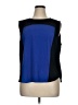 Chaus 100% Polyester Color Block Blue Sleeveless Blouse Size XL - photo 1