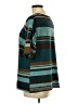 Westbound Stripes Teal Short Sleeve Turtleneck Size L - photo 4