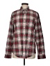 Assorted Brands 100% Cotton Plaid Red Long Sleeve Button-Down Shirt Size M - photo 1