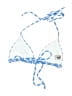 Lemlem Houndstooth Blue Swimsuit Top Size L - photo 2