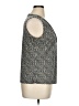 Apostrophe Silver Sleeveless Blouse Size XL - photo 4