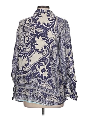 Johnny Was Long Sleeve Silk Top (view 2)