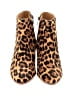 J.Crew 100% Leather Animal Print Brown Tan Ankle Boots Size 8 - photo 2