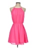 Gibiu Solid Pink Cocktail Dress Size S - photo 1