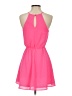 Gibiu Solid Pink Cocktail Dress Size S - photo 2