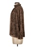 1.State 100% Polyester Animal Print Brown Long Sleeve Blouse Size M - photo 5