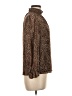 1.State 100% Polyester Animal Print Brown Long Sleeve Blouse Size M - photo 4