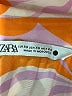 Zara Print Orange Long Sleeve Blouse Size XS - photo 7