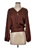 DR2 100% Polyester Brown 3/4 Sleeve Blouse Size S - photo 1