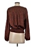 DR2 100% Polyester Brown 3/4 Sleeve Blouse Size S - photo 2