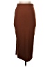 Unbranded Solid Brown Casual Skirt Size S - photo 2