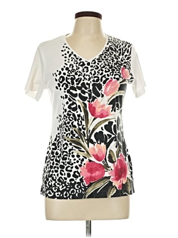 Karen Scott Short Sleeve Blouse (view 1)