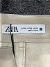 Zara 100% Polyester Solid Tan Khakis Size 4 - photo 7