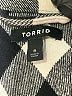 Torrid Checkered-gingham Black Coat Size 5X Plus (6) - photo 6