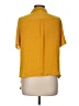 Vince Camuto 100% Polyester Yellow Short Sleeve Blouse Size M - photo 2