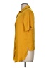 Vince Camuto 100% Polyester Yellow Short Sleeve Blouse Size M - photo 5
