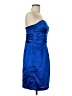 David's Bridal 100% Polyester Blue Cocktail Dress Size 8 - photo 4