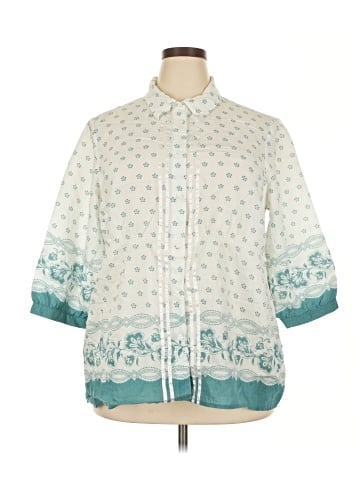 SONOMA life + style 3/4 Sleeve Button-Down Shirt (view 1)