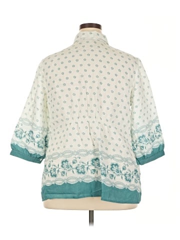 SONOMA life + style 3/4 Sleeve Button-Down Shirt (view 2)