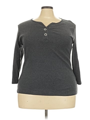 Karen Scott 3/4 Sleeve Top (view 1)