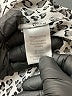dalia Animal Print Silver Short Sleeve Henley Size XL - photo 8
